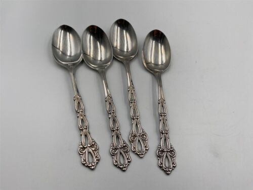 Primary image for Set of 4 x Oneida Stainless Steel CHANDELIER Place / Soup Spoons