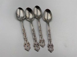 Set of 4 x Oneida Stainless Steel CHANDELIER Place / Soup Spoons - £35.65 GBP