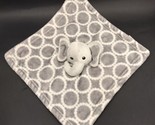 Hudson Baby Lovey Elephant Security Blanket Single Layer Blankie Gray HB... - £7.89 GBP