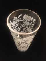 Vintage 70s Libbey White Roses pattern collins glasses set of 4 image 3