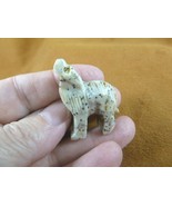 (Y-WOL-15) spotted WOLF coyote wild dog carving SOAPSTONE stone PERU FIG... - $166.86 MXN