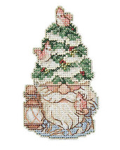 DIY Mill Hill Evergreen Gnome Christmas Counted Cross Stitch Kit - £12.78 GBP