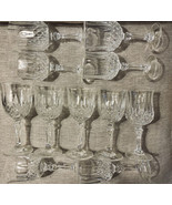 Crystal Water or Wine Goblet 7-1/8&quot; (11) Heavy Quality Heavy Water Goblet - £37.13 GBP