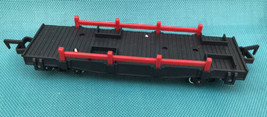 CAT Construction Express Train Flatbed Red Rail Train Car Part Only Toy State  - £9.34 GBP