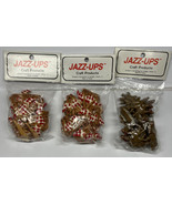 Jazz Ups Craft Embellishment Flat Back Resin Decorations NOS 3 Pkgs - £5.07 GBP