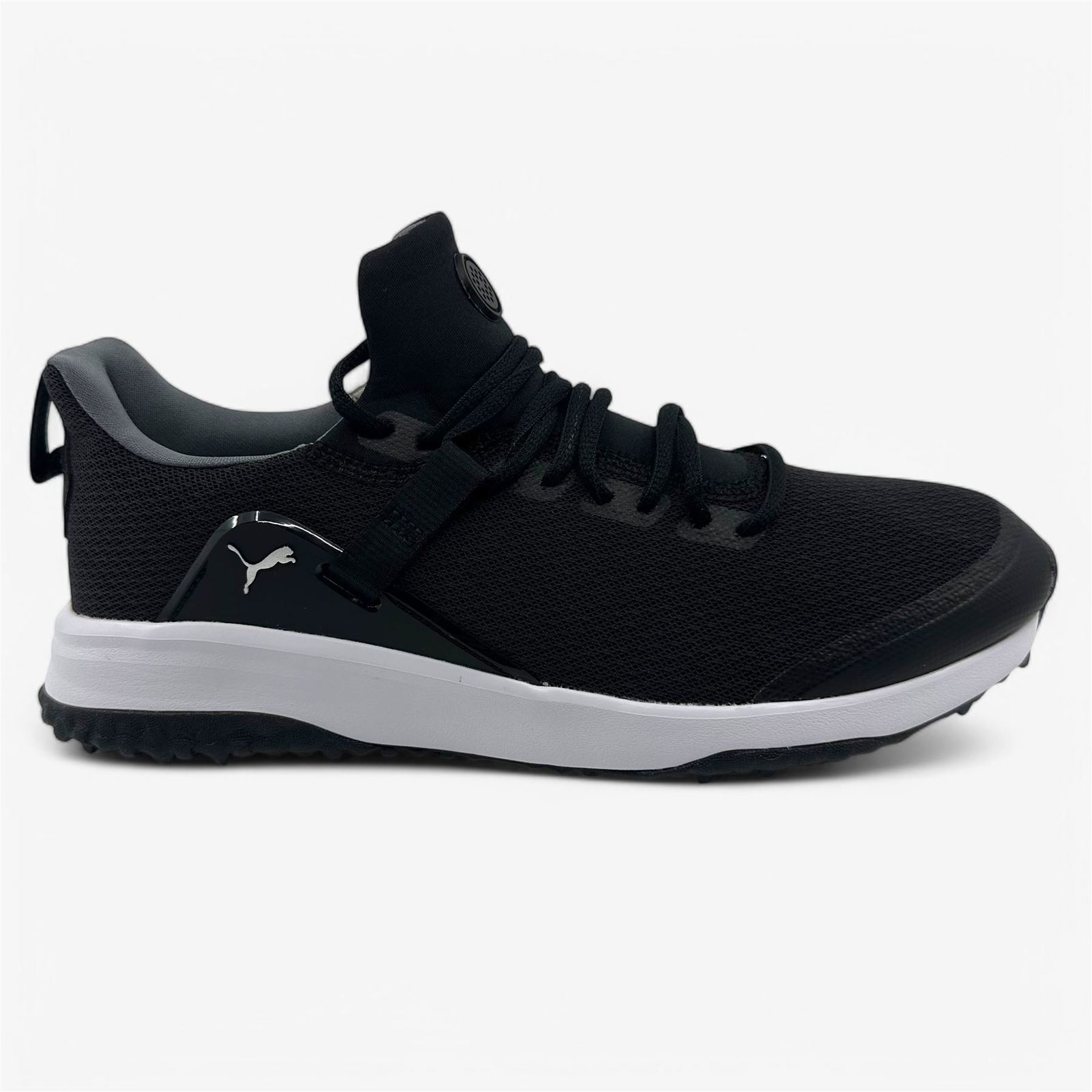 PUMA Fushion Evo Black Quiet Shade Mens Size 9.5 Waterproof Golf Shoes - $59.95