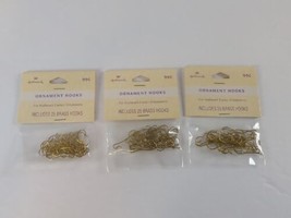 1988 Hallmark 3 Packs of 25 Brass Ornament Hooks for Easter Hallmark Ornaments - £19.65 GBP