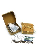 72Pcs DIY Craft Kit Beaded Dangle Earring Making Kit No Tools Needed Handmade - £38.13 GBP