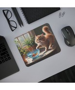 Cute Cat Desk Mouse Pad, Fun Home Office Decor, Gift for Cat Lovers, Pet... - $19.64 CAD