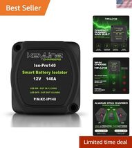 Dual Battery Isolator Kit 12V - 140 Amp Voltage Sensitive Relay VSR for ... - $95.03