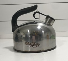 Vintage Paul Revere Ware Whistling Teapot Kettle Copper Bottom f 95-C Korea - £11.60 GBP