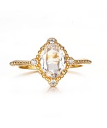 Vivian Grace White Topaz Versailles Ring- 14k Gold Vermeil - €123,67 EUR
