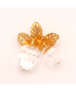 Strawberry Brooch Pin Swarovski Gold Tone Crystal Memories Accessories W... - £38.51 GBP