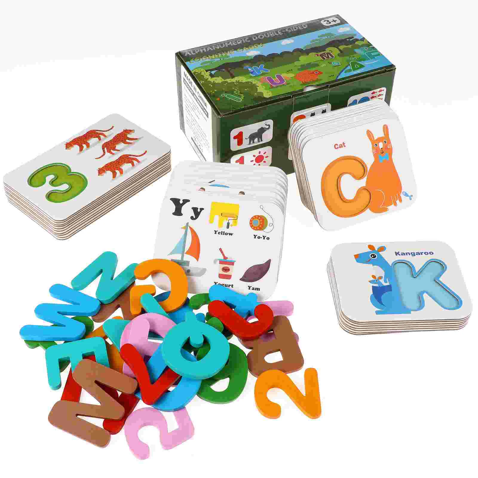 Digital Letter Card Toy Tools Educational Kids Cards Alphabet Learning Block - £22.79 GBP