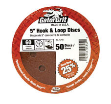 Gator 4345 5&quot; Random Orbit Hook &amp; Loop Red Resin Aluminum Oxide Sanding ... - €27,57 EUR