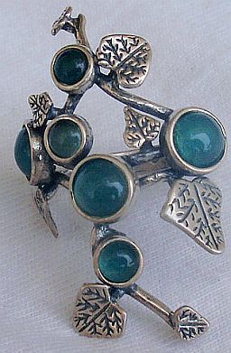 Silver flower-green