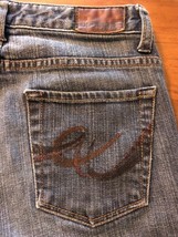 Express Women&#39;s Jeans Distressed Boot Cut 5 Pocket Stretch Size 2 X 31 - $21.04