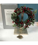 Restoration Hardware Top o&#39; Mantle wreath Stocking Holder antique silver... - £17.86 GBP