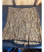 Clio II 3X Rayon Skirt With Beaded Fringe - $292.20 MXN