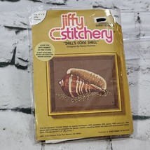 Vintage Jiffy Stitchery Dall&#39;s Cone Shell Embroidery Kit Crafting  #843 New - £11.86 GBP