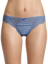 Secret Treasures Bikini Panties 3 Pair Size XS (4) Micro Lace Blue Pink Black - £12.08 GBP