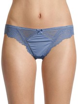 Secret Treasures Bikini Panties 3 Pair Size XS (4) Micro Lace Blue Pink Black - £12.70 GBP