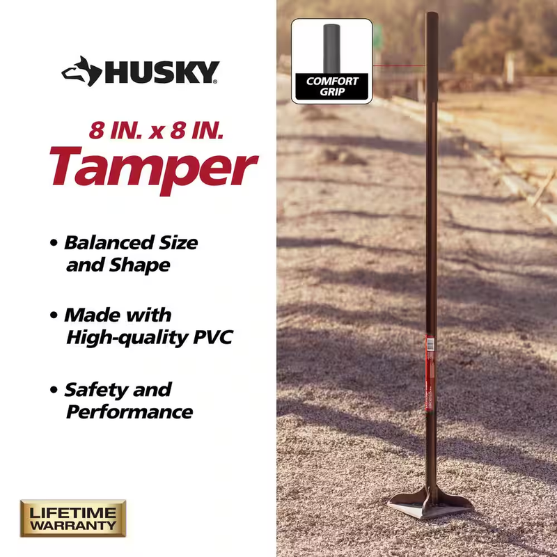 51 In. Steel Handle 8 In. X 8 In. Tamper Item image 5