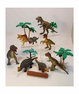 Dinosaur Figure Pack Of 8 - 6&quot;-7&quot; Large Size Plastic Dinosaur Set With P... - €17,87 EUR