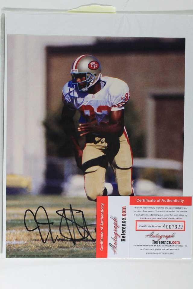 J.J. Stokes Signed Autographed Glossy 8x10 Photo - San Francisco 49ers - $15.00
