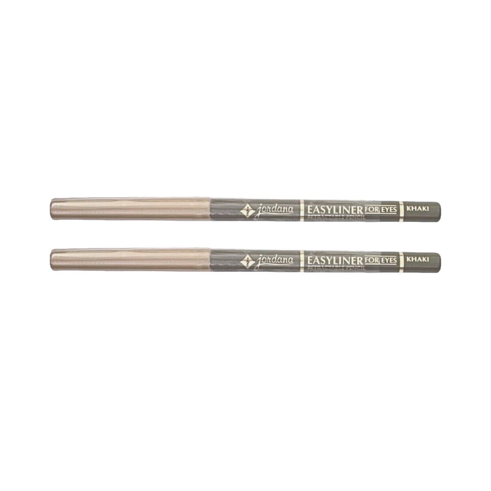 LOT OF 2 Jordana Easyliner for Eyes Retractable Eye Pencil KHAKI Sealed - $52.24