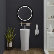 Monaco Pedestal Sink, Glossy White, Swiss Madison Well Made Forever Sm-Ps307. - £275.92 GBP