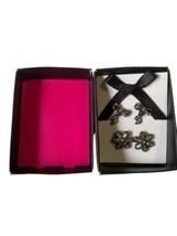 Avon Glamour Stud Earring Duo New Worn In Gift Box Pierced Two Styles 1/2&quot; - $7.92