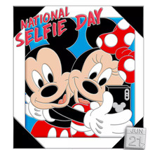 Disney Mickey and Minnie Mouse Pin – National Selfie Day 2020 – Limited Edition - £14.72 GBP