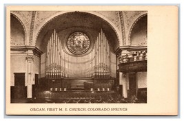 First Methodist Episcopal Church Organ Colorado Springs CO UNP DB  Postcard R11 - £4.62 GBP