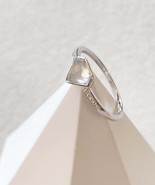 Natural Burma Icy White Jadeite Ring 18K White Gold Type A Colorless Jad... - $196.00+