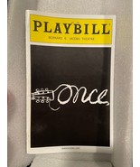 2013 &quot;ONCE&quot; Playbill @ Bernard B. Jacobs Theatre w/Ticket Stub *Pre-Owne... - $284.05 MXN