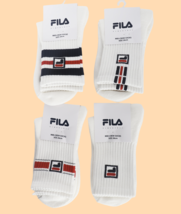FILA Tennis Mid-Cut Socks Men&#39;s Sportswear Training Casual Socks White 1... - $20.73 CAD