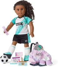 American Girl Truly Me Doll School Day to Soccer Play #67 Black Hair Brown Eyes! - £89.96 GBP