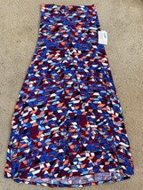 Lularoe NWT Full Length Multicolor Aztec Print Blue Green Maxi Skirt - Size XXS - £18.22 GBP