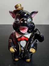 Vtg Japanese Pottery Relco Red Ware Cute Piggy Banker Bank Banko 8&quot; Tall - £33.81 GBP