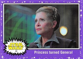 2017 Topps Star Wars Journey To The Last Jedi Purple #43 Princess Turned General - £0.75 GBP