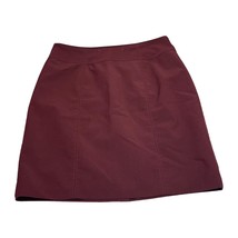 Worthington A-Line Skirt Womens 16 Maroon Lined Back Zip Classic Formal ... - $22.01