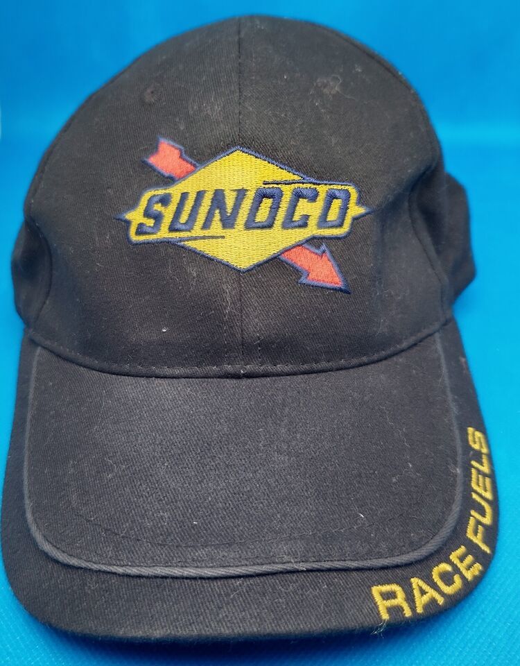 Primary image for Vintage SUNOCO Hat Cap Adjustable NASCAR Fuel Oil Gas Racing Trucker Cap
