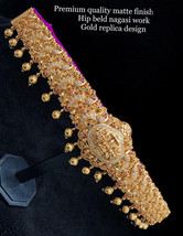 Indian Bollywood Style AD CZ Bridal Kamar Bandh South Waist Belt Wedding Jewelry - £205.53 GBP