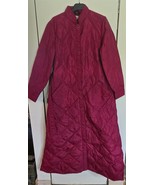 Vintage Womens L? Eddie Bauer Magenta Goosedown Puffy Puffer Trench Belt... - €41,79 EUR