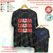 4 Canada Canadian National Flag T-shirt All Size Adult S-5XL Kids Babies Toddler - £18.67 GBP