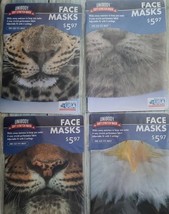 Four (4) Unibody ~ Soft Stretch ~ Face Masks ~ One Size ~ Animal Masks ~... - $28.06 CAD