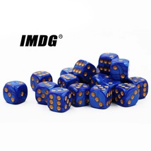 24Pcs/pack High Quality Boutique 16mm Acrylic Rounded Corners D6 Dice Marble Pat - £85.24 GBP