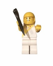 Lego Yellow &amp; White Space Figure Outfit With Yellow Hemet &amp; Wrench Vintage - £5.43 GBP