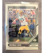 Jordan Love Hand Signed Football Card Autograph Greenbay Packers Auto  - $54.88 CAD